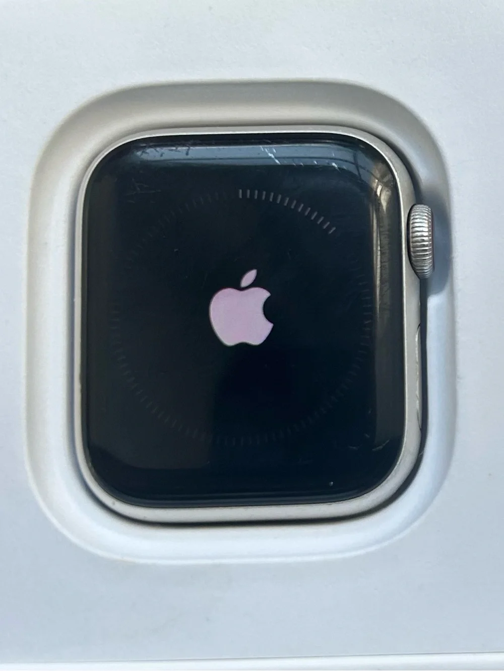 Apple Watch Silver Case with Black Display 🖤